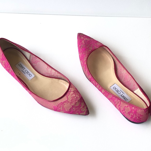 Jimmy Choo Shoes - Jimmy Choo Alina Lace Flats